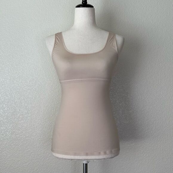 Marks & Spencer Nude Stretchy Scoop Neck Tank Top - Picture 1 of 11